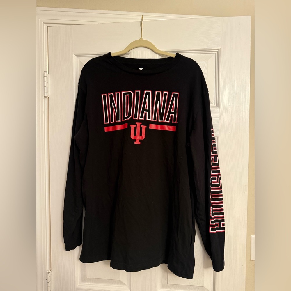 Black Long Sleeve Indiana Shirt Size 2XL